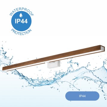 Brilagi - LED Bathroom mirror lighting WOODY MIRROR LED/15W/230V 90 cm IP44 oak cherry/white