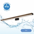 Brilagi - LED Bathroom mirror lighting WOODY MIRROR LED/15W/230V 90 cm IP44 oak walnut/black