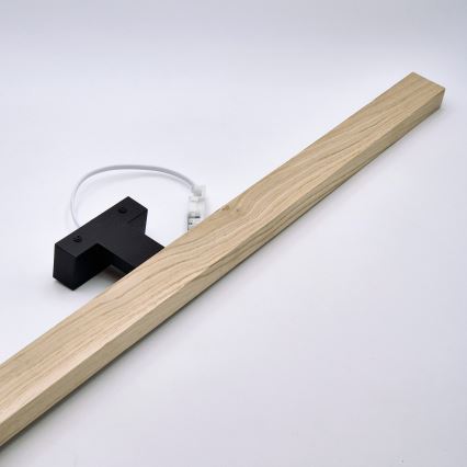 Brilagi - LED Bathroom mirror lighting WOODY MIRROR LED/15W/230V 90 cm IP44 oak/black
