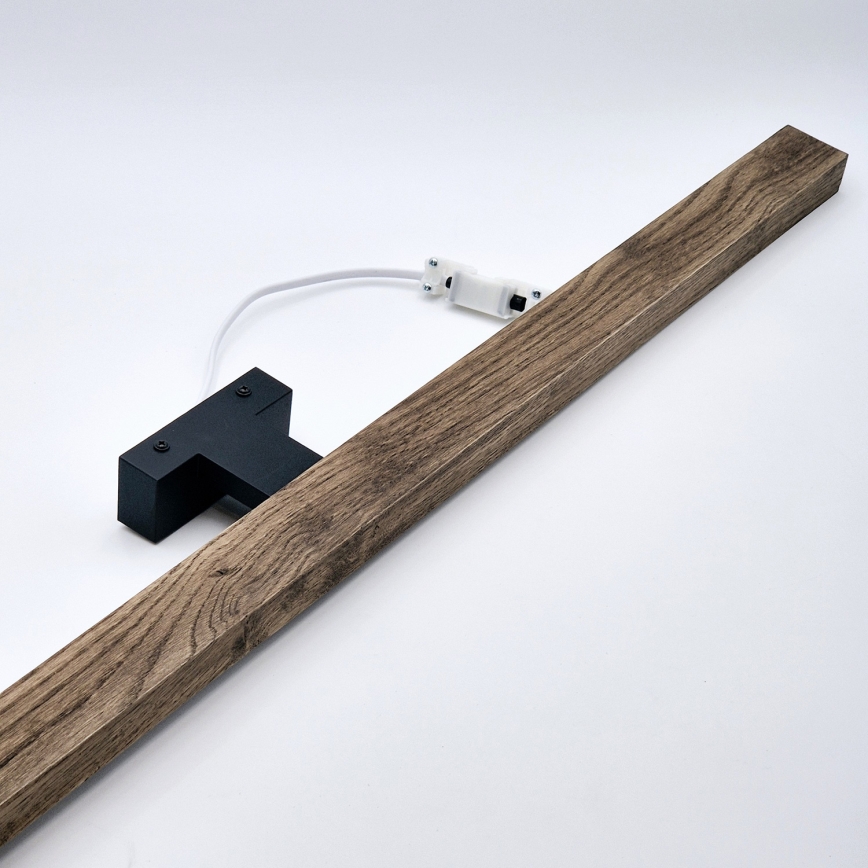 Brilagi - LED Bathroom mirror lighting WOODY MIRROR LED/15W/230V 90 cm IP44 oak walnut/black