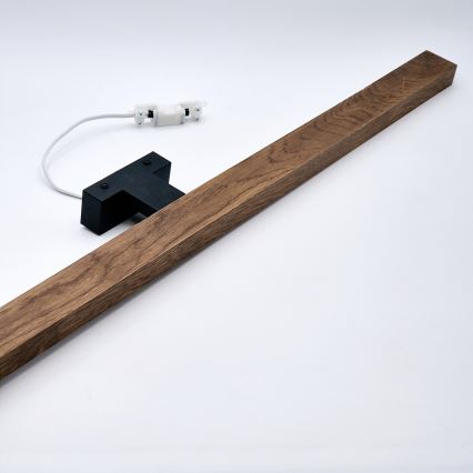 Brilagi - LED Bathroom mirror lighting WOODY MIRROR LED/15W/230V 90 cm IP44 oak cherry/black