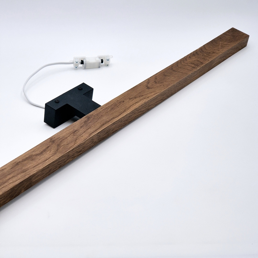 Brilagi - LED Bathroom mirror lighting WOODY MIRROR LED/15W/230V 90 cm IP44 oak cherry/black