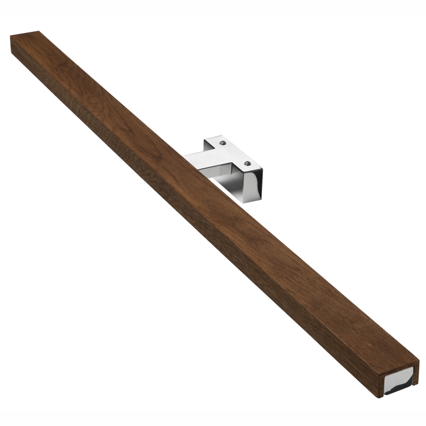 Brilagi - LED Bathroom mirror lighting WOODY MIRROR LED/15W/230V 90 cm IP44 oak cherry/shiny chrome