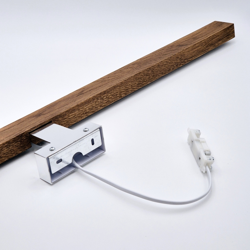 Brilagi - LED Bathroom mirror lighting WOODY MIRROR LED/15W/230V 90 cm IP44 oak cherry/shiny chrome