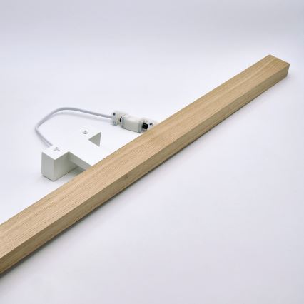 Brilagi - LED Bathroom mirror lighting WOODY MIRROR LED/15W/230V 90 cm IP44 oak/white