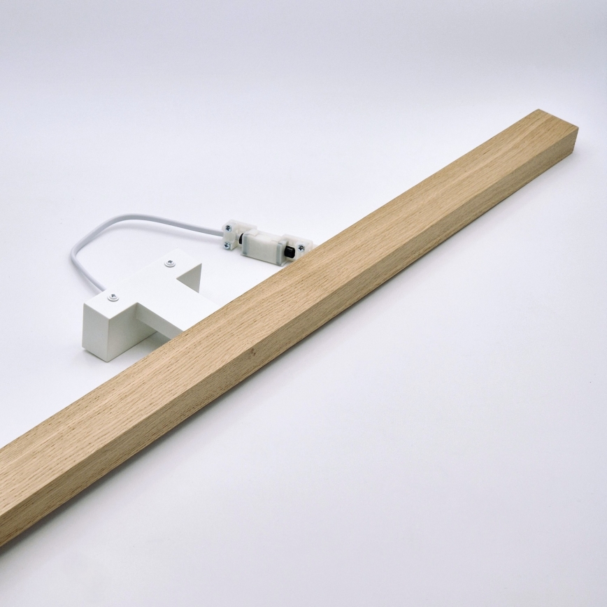 Brilagi - LED Bathroom mirror lighting WOODY MIRROR LED/15W/230V 90 cm IP44 oak/white