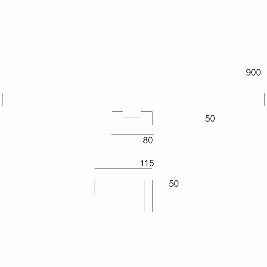Brilagi - LED Bathroom mirror lighting WOODY MIRROR LED/15W/230V 90 cm IP44 oak/white