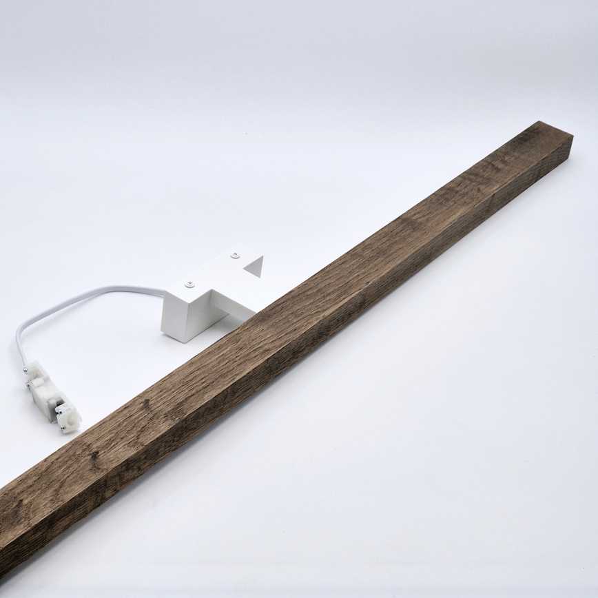 Brilagi - LED Bathroom mirror lighting WOODY MIRROR LED/15W/230V 90 cm IP44 oak walnut/white