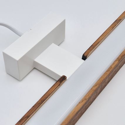 Brilagi - LED Bathroom mirror lighting WOODY MIRROR LED/15W/230V 90 cm IP44 oak cherry/white