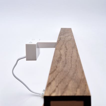 Brilagi - LED Bathroom mirror lighting WOODY MIRROR LED/15W/230V 90 cm IP44 oak cherry/white