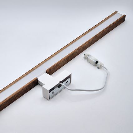 Brilagi - LED Bathroom mirror lighting WOODY MIRROR LED/15W/230V 90 cm IP44 oak cherry/white