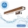 Brilagi - LED Bathroom mirror lighting WOODY MIRROR LED/8W/230V 40 cm IP44 oak cherry/shiny chrome