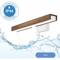 Brilagi - LED Bathroom mirror lighting WOODY MIRROR LED/8W/230V 40 cm IP44 oak walnut/white