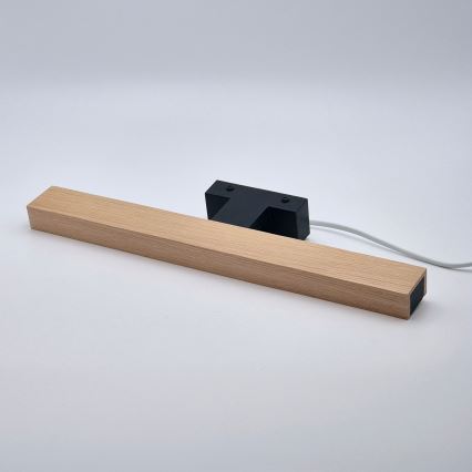Brilagi - LED Bathroom mirror lighting WOODY MIRROR LED/8W/230V 40 cm IP44 oak/black