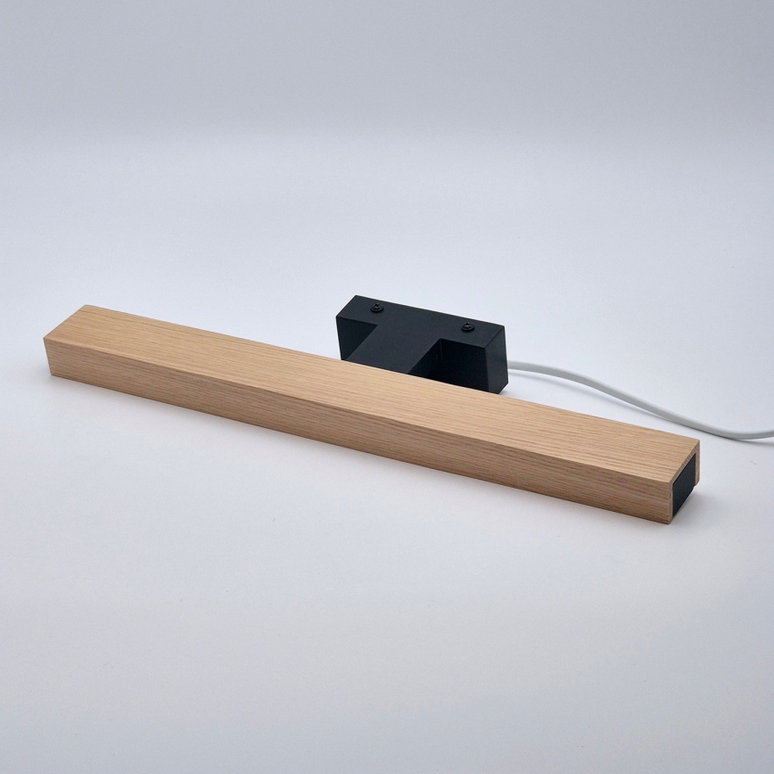 Brilagi - LED Bathroom mirror lighting WOODY MIRROR LED/8W/230V 40 cm IP44 oak/black