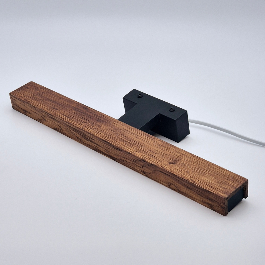 Brilagi - LED Bathroom mirror lighting WOODY MIRROR LED/8W/230V 40 cm IP44 oak cherry/black