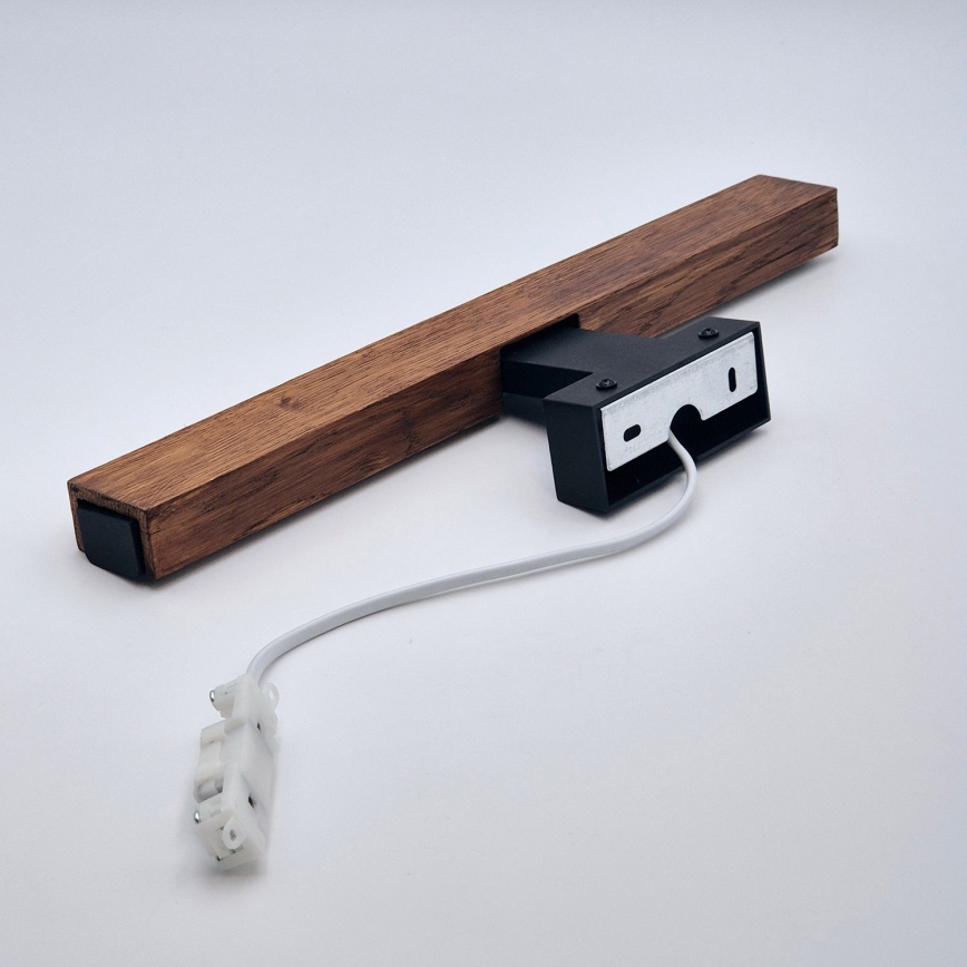 Brilagi - LED Bathroom mirror lighting WOODY MIRROR LED/8W/230V 40 cm IP44 oak cherry/black