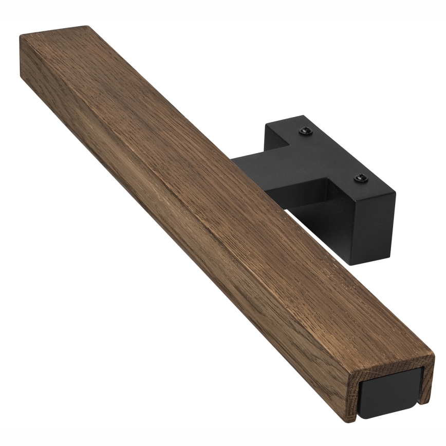 Brilagi - LED Bathroom mirror lighting WOODY MIRROR LED/8W/230V 40 cm IP44 oak walnut/black