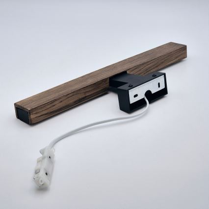 Brilagi - LED Bathroom mirror lighting WOODY MIRROR LED/8W/230V 40 cm IP44 oak walnut/black
