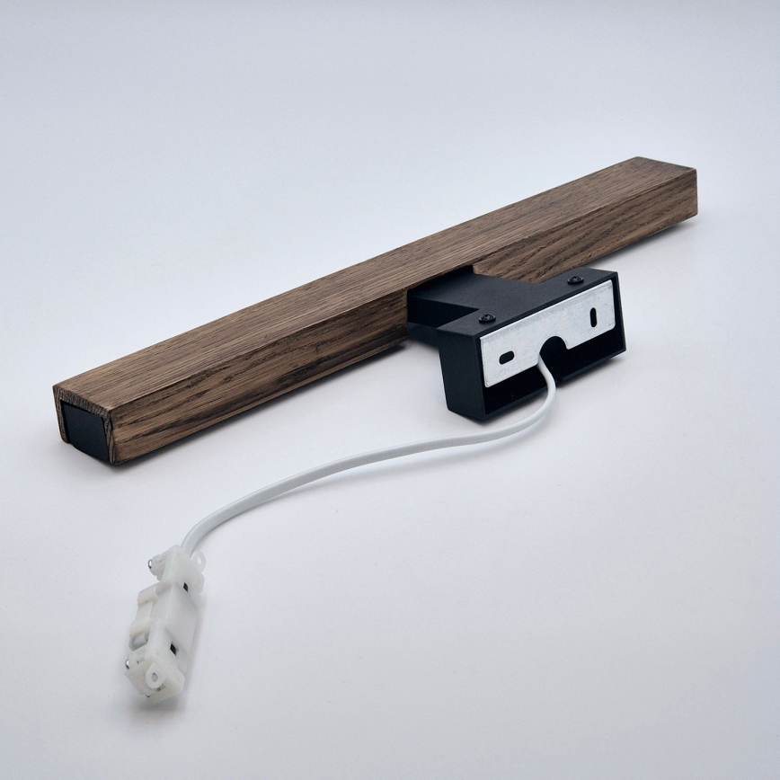 Brilagi - LED Bathroom mirror lighting WOODY MIRROR LED/8W/230V 40 cm IP44 oak walnut/black