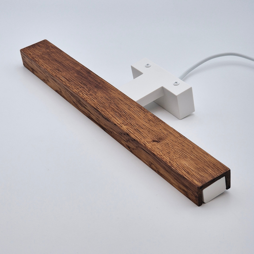 Brilagi - LED Bathroom mirror lighting WOODY MIRROR LED/8W/230V 40 cm IP44 oak cherry/white