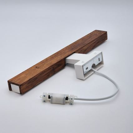 Brilagi - LED Bathroom mirror lighting WOODY MIRROR LED/8W/230V 40 cm IP44 oak cherry/white