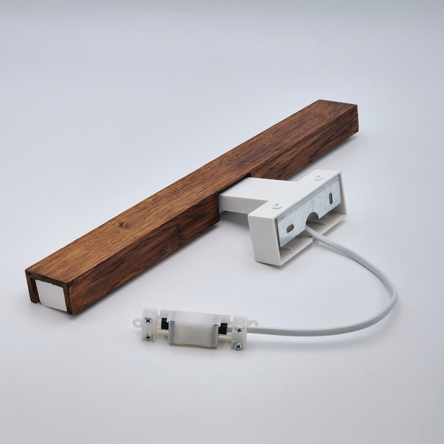 Brilagi - LED Bathroom mirror lighting WOODY MIRROR LED/8W/230V 40 cm IP44 oak cherry/white
