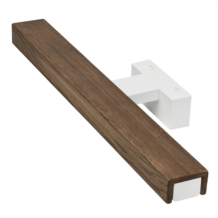 Brilagi - LED Bathroom mirror lighting WOODY MIRROR LED/8W/230V 40 cm IP44 oak walnut/white