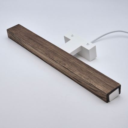 Brilagi - LED Bathroom mirror lighting WOODY MIRROR LED/8W/230V 40 cm IP44 oak walnut/white