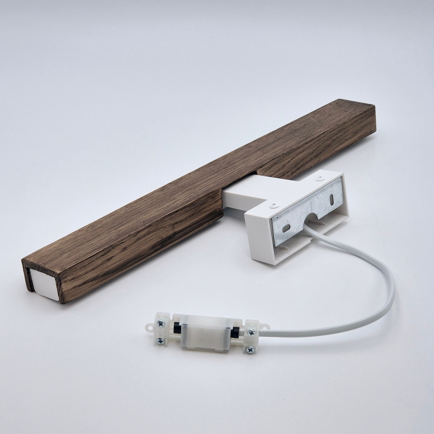 Brilagi - LED Bathroom mirror lighting WOODY MIRROR LED/8W/230V 40 cm IP44 oak walnut/white