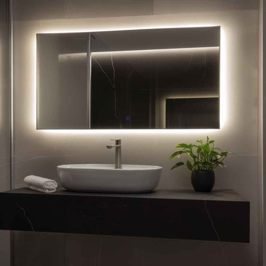 Brilagi - LED Bathroom Mirror LUCE LED/36W/230V 60x120 cm IP44 CRI 90 Dimmable + CCT