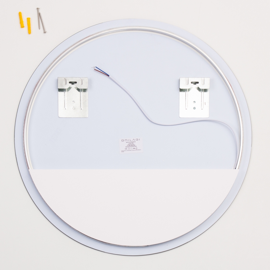 Brilagi - LUNA LED Bathroom Mirror 19W/230V Ø 60 cm IP44 CRI 90 Dimmable + CCT