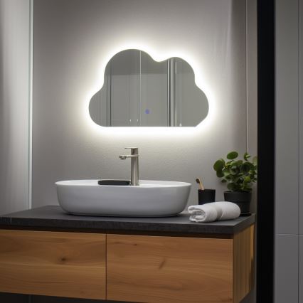Brilagi - NUVOLA LED Bathroom Mirror 19W/230V 37x60 cm IP44 CRI 90 dimmable + adjustable CCT