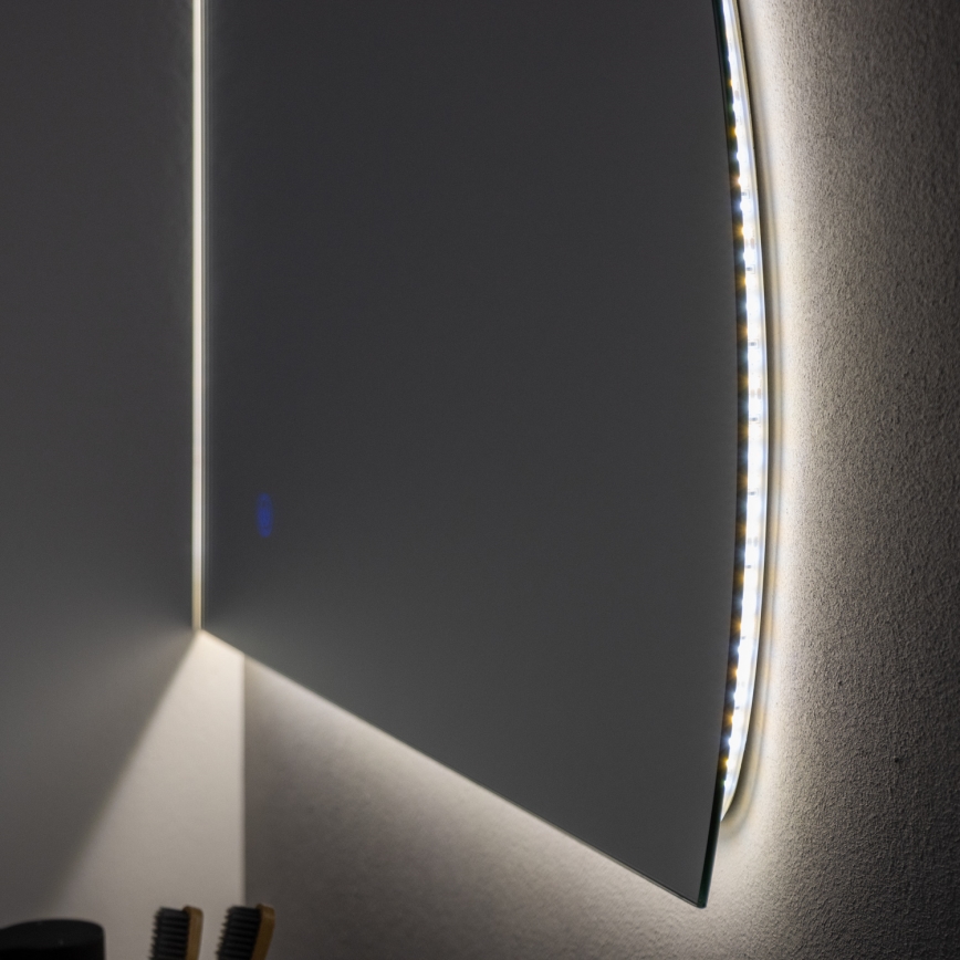 Brilagi - QUARTIERE LED Bathroom Mirror, LED/18W/230V, 50x55 cm, IP44, CRI 90, Dimmable + CCT