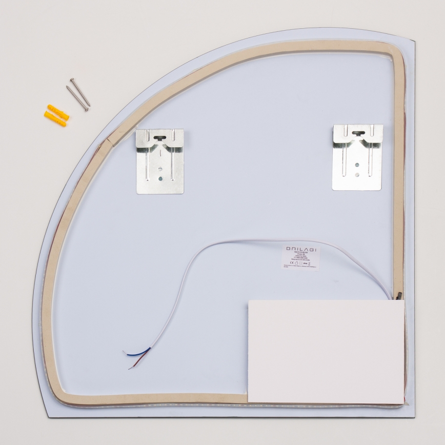Brilagi - QUARTIERE LED Bathroom Mirror, LED/18W/230V, 50x55 cm, IP44, CRI 90, Dimmable + CCT