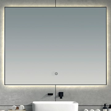 Brilagi - LED Bathroom Mirror SUELLO LED/20W/230V 40x60 cm black IP44 CRI 90 dimmable + CCT