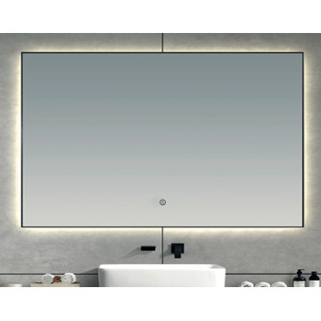 Brilagi - LED Bathroom Mirror SUELLO LED/30W/230V 60x90 cm Black IP44 CRI 90 Dimmable + CCT