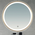 Brilagi - LED Bathroom Mirror TORINO LED/19W/230V Ø 60 cm Silver IP44 CRI 90 Dimmable + CCT