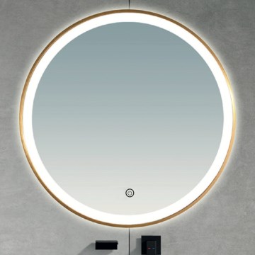 Brilagi - LED Bathroom Mirror TORINO LED/19W/230V Ø 60 cm Silver IP44 CRI 90 Dimmable + CCT
