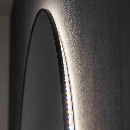 Brilagi - LED Bathroom Mirror VENA BLACK LED/26W/230V Ø 80 cm IP44 CRI 90 dimmable + CCT