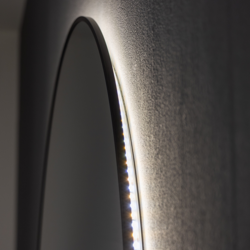 Brilagi - LED Bathroom Mirror VENA BLACK LED/26W/230V Ø 80 cm IP44 CRI 90 dimmable + CCT