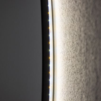 Brilagi - LED Bathroom Mirror VENA BLACK LED/26W/230V Ø 80 cm IP44 CRI 90 dimmable + CCT