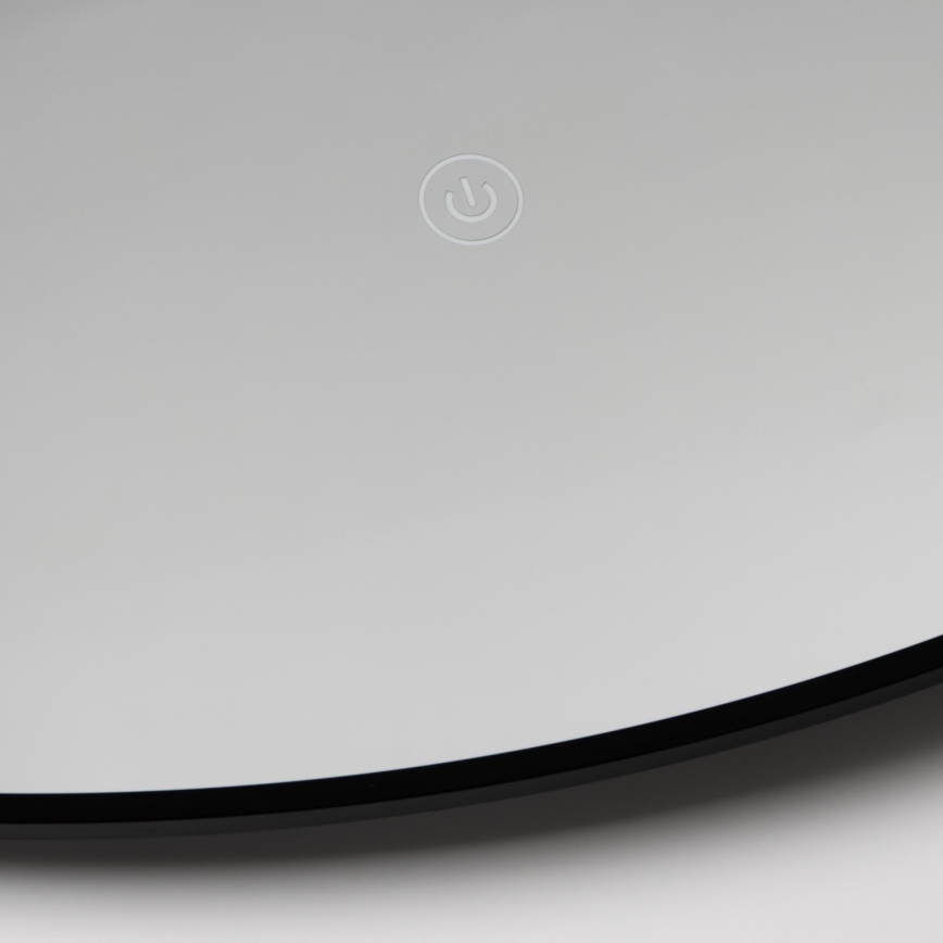 Brilagi - LED Bathroom Mirror VENA BLACK LED/26W/230V Ø 80 cm IP44 CRI 90 dimmable + CCT