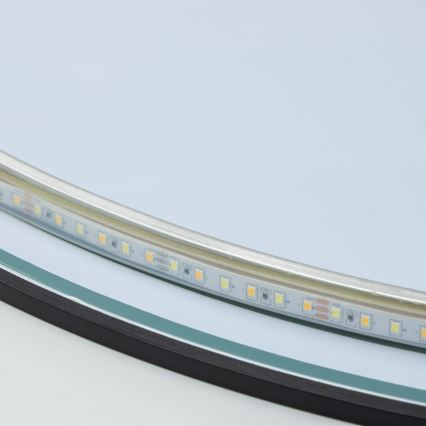 Brilagi - LED Bathroom Mirror VENA BLACK LED/26W/230V Ø 80 cm IP44 CRI 90 dimmable + CCT