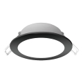 Brilagi - LED Bathroom Recessed Downlight 12W/230V 3000K Black IP65