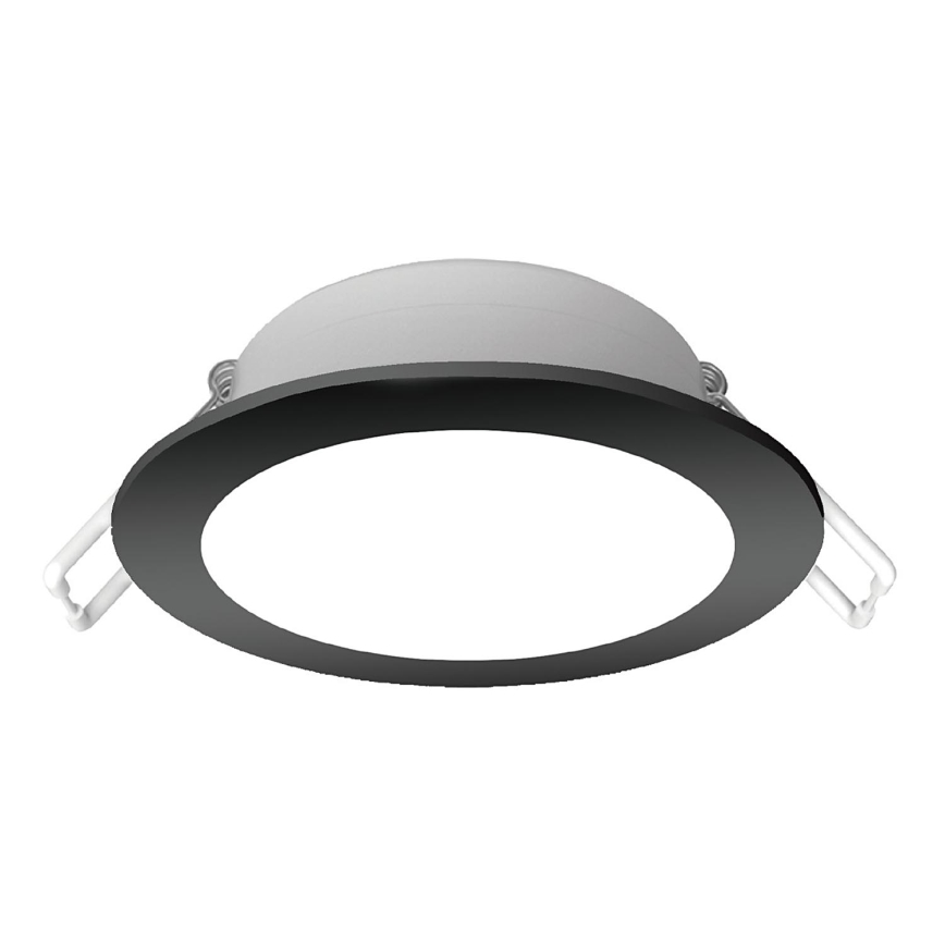 Brilagi - LED Bathroom Recessed Downlight 12W/230V 3000K Black IP65