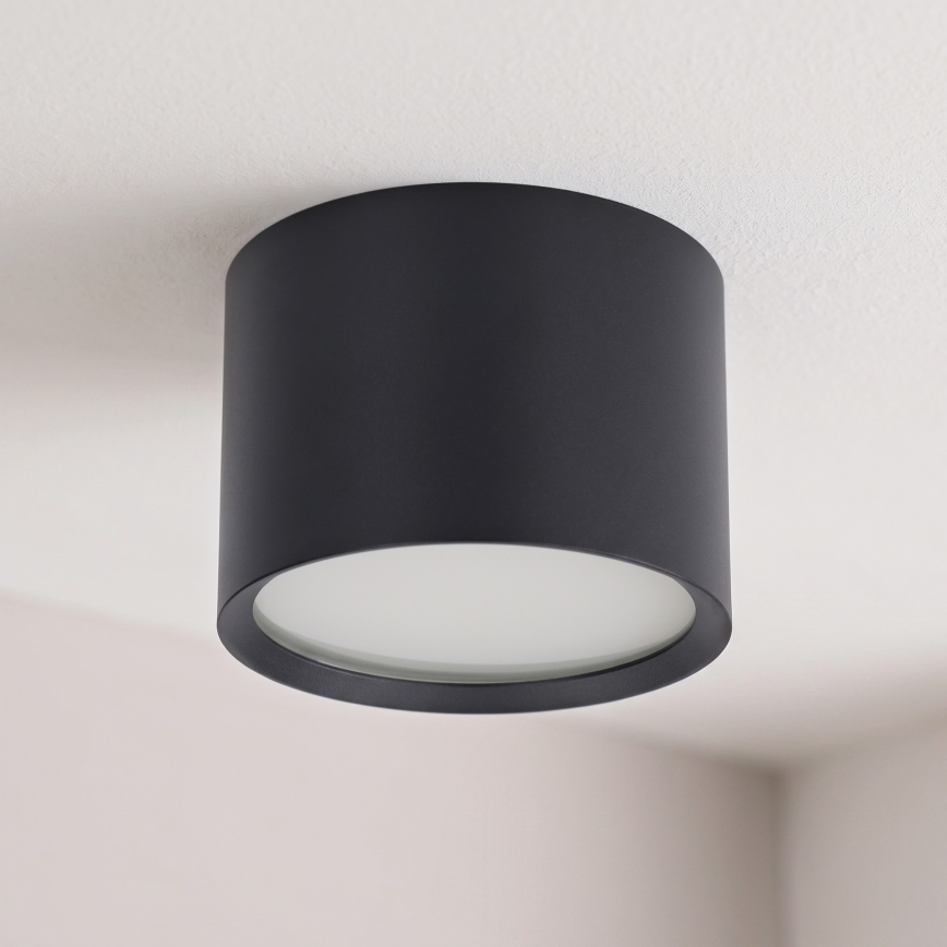 BRILAGI - LED Bathroom Spotlight SMOOTH 1xGX53/15W/230V 60x82 mm black IP54
