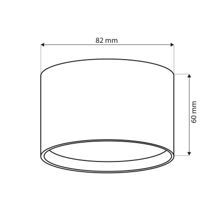 Brilagi - LED Bathroom spotlight SMOOTH 1xGX53/15W/230V anthracite IP65