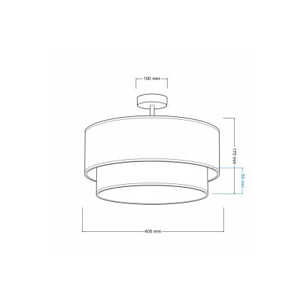 Brilagi - BOBO LED Children's flush-mount ceiling light 1xE27/60W/230V Ø 40 cm white/beige/teddy bears