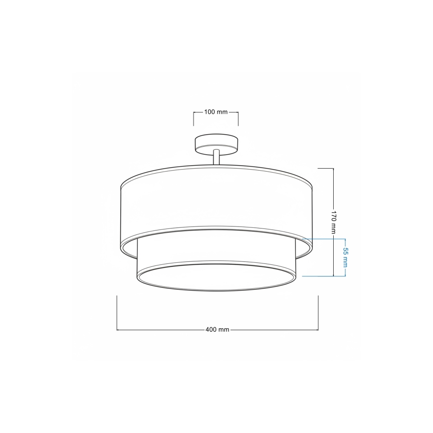 Brilagi - BOBO LED children's flush-mount ceiling light 1xE27/10W/230V, Ø 40 cm, white/beige with animal motifs